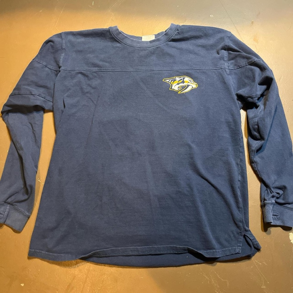 Pressbox Navy Long Sleeve Tee